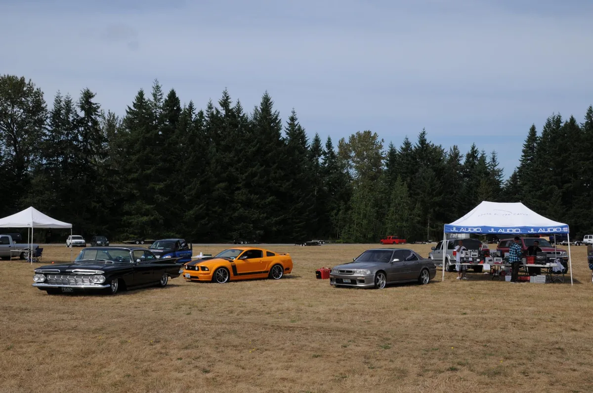 Car audio meet with custom builds